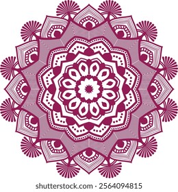 Mandala Design can be used in background of wall art