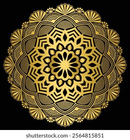 Mandala Design can be used in background of wall art