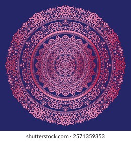 Mandala design can be used in background of wall art