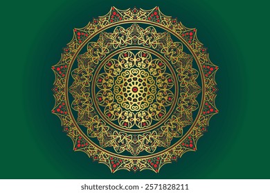 Mandala design can be used in background of wall art