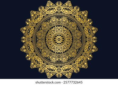 Mandala design can be used in background of wall art