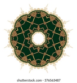 Mandala design. Mandala, circular ornament 