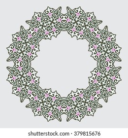 Mandala design. Mandala, circular ornament 