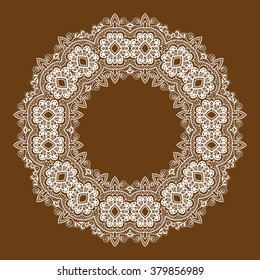 Mandala design. Mandala, circular ornament 