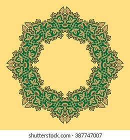 Mandala design. Mandala, circular ornament 