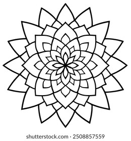 Mandala design with clean lines