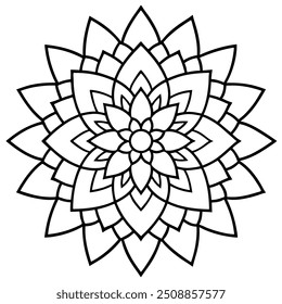Mandala design with clean lines