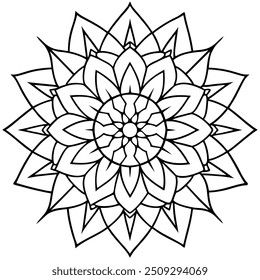 Mandala design with clean lines