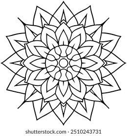 Mandala design with clean lines