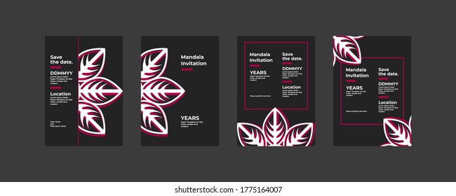 mandala design collection in bundles A4 Card collection ready for use for various purposes