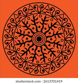 Mandala Design color twenty three vector 