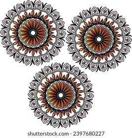 Mandala-Design, buntes Mandala-Design, einzigartiges Mandala-Design