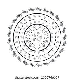 Mandala design for coloring book
