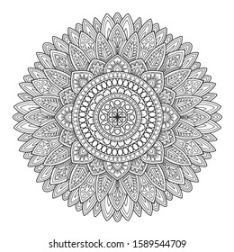 mandala design for coloring book adult