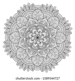 mandala design for coloring book adult