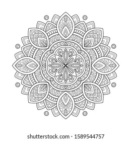 mandala design for coloring book adult