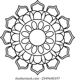 mandala design, malbuch seite