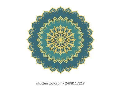 mandala design for coloring book, relaxing and easy mandala art for tattoo design, vector mandala design