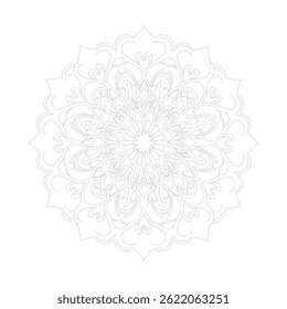 mandala design for coloring book, relaxing and easy mandala art for tattoo design, vector mandala design
