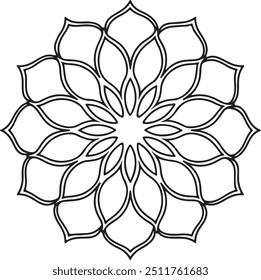 design de mandala para colorir livro, tatuagem e design de hena, arte criativa mandala