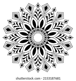 Mandala design for coloring books. vintage mandala Decorative round ornaments. Islamic backgrounds Vintage decorative elements Oriental pattern. mandala Decorative background vector illustration.