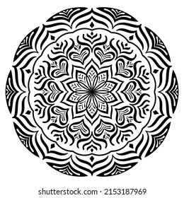 Mandala design for coloring books. vintage mandala Decorative round ornaments. Islamic backgrounds Vintage decorative elements Oriental pattern. mandala Decorative background vector illustration.