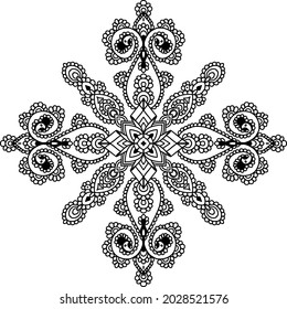 mandala design coloring page for adults. kdp upload design. mandala back to school design