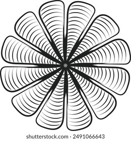 Mandala design for coloring page. Circular pattern in form of mandala for henna, mehndi, tattoo, decoration.