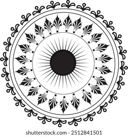 Mandala design for commercial use rose flower design, vector mandala design 