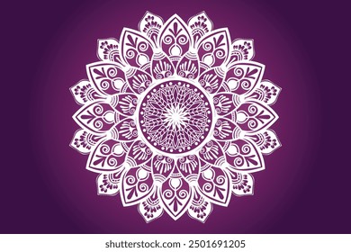 Mandala design created by Adobe illustrator