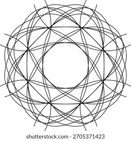 Diseño de mandala creado por illustrator