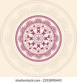 Mandala Design. Creative and colorful mandala with vector file