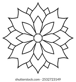Patrones geométricos detallados del diseño del mandala para las ilustraciones creativas