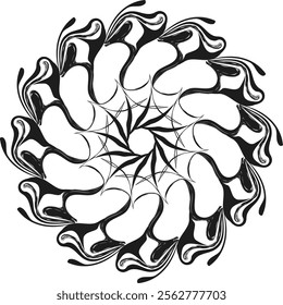 
mandala design  element design  black design
