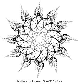 mandala design  element design  black design
