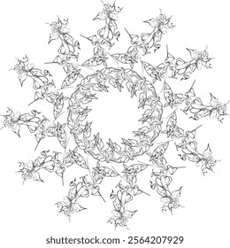 mandala design  element design  black design