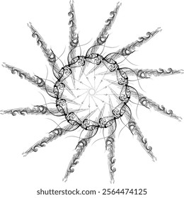 mandala design  element design  black design