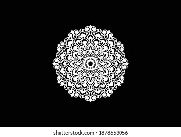 Elemento de diseño Mandala. Se puede usar para tarjetas, invitaciones, banners, afiches, diseño de impresión. Antecedentes de Mandala
