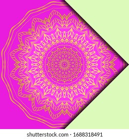 Mandala design elements. Invite templates . Wedding invitation, thank you card, save card, baby shower. Vector illustration.