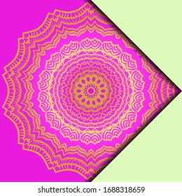 Mandala design elements. Invite templates . Wedding invitation, thank you card, save card, baby shower. Vector illustration.