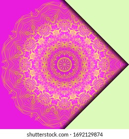 Mandala design elements. Invite templates . Wedding invitation, thank you card, save card, baby shower. Vector illustration.