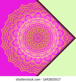 Mandala design elements. Invite templates . Wedding invitation, thank you card, save card, baby shower. Vector illustration.