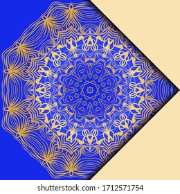 Mandala design elements. Invite templates . Wedding invitation, thank you card, save card, baby shower. Vector illustration.