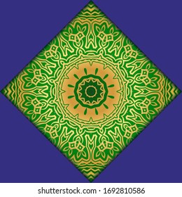 elementos de diseño mandala. Invitación a la boda, tarjeta de agradecimiento, tarjeta de ahorro, ducha de bebé. Ilustración del vector