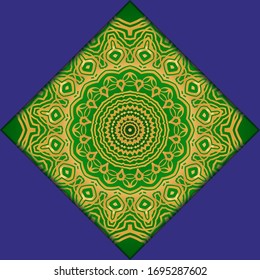 elementos de diseño mandala. Invitación a la boda, tarjeta de agradecimiento, tarjeta de ahorro, ducha de bebé. Ilustración del vector