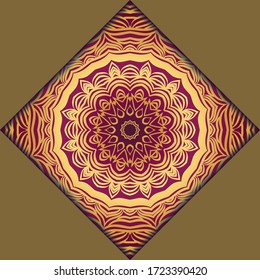 mandala design elements. Wedding invitation, thank you card, save card, baby shower. Vector illustration