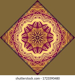 mandala design elements. Wedding invitation, thank you card, save card, baby shower. Vector illustration