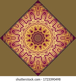 mandala Design Elemente. Hochzeitseinladung, danke, Karte sparen, Babydusche. Vektorgrafik