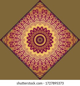 mandala design elements. Wedding invitation, thank you card, save card, baby shower. Vector illustration