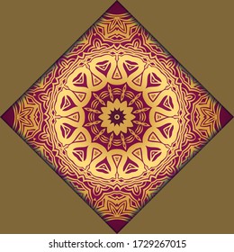 mandala design elements. Wedding invitation, thank you card, save card, baby shower. Vector illustration
